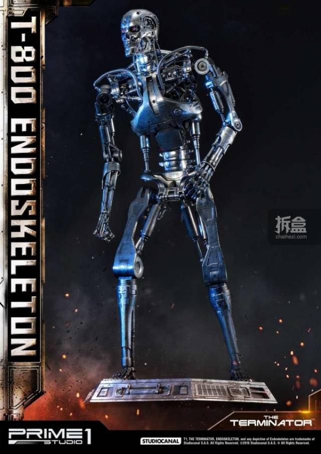 prime 1 studio《终结者》terminator t-800骨架 1:2雕像