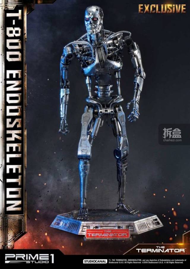 prime 1 studio《终结者》terminator t-800骨架 1:2雕像