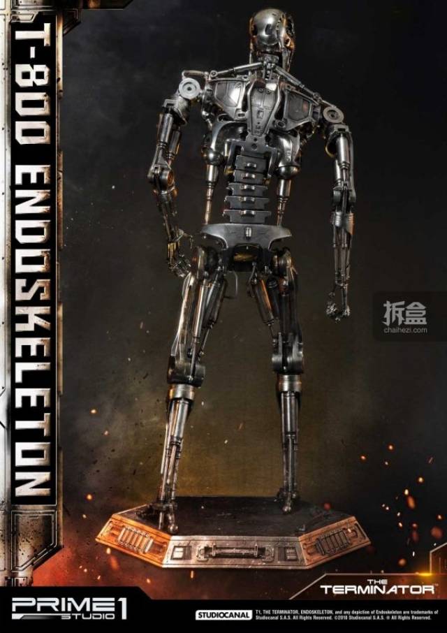 prime 1 studio《终结者》terminator t-800骨架 1:2雕像