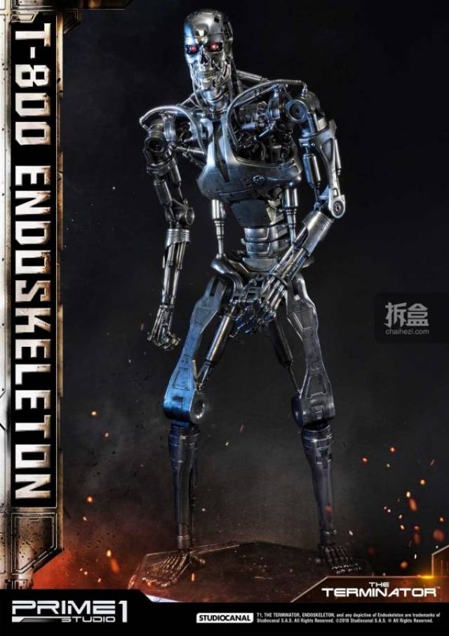 prime 1 studio《终结者》terminator t-800骨架 1:2雕像