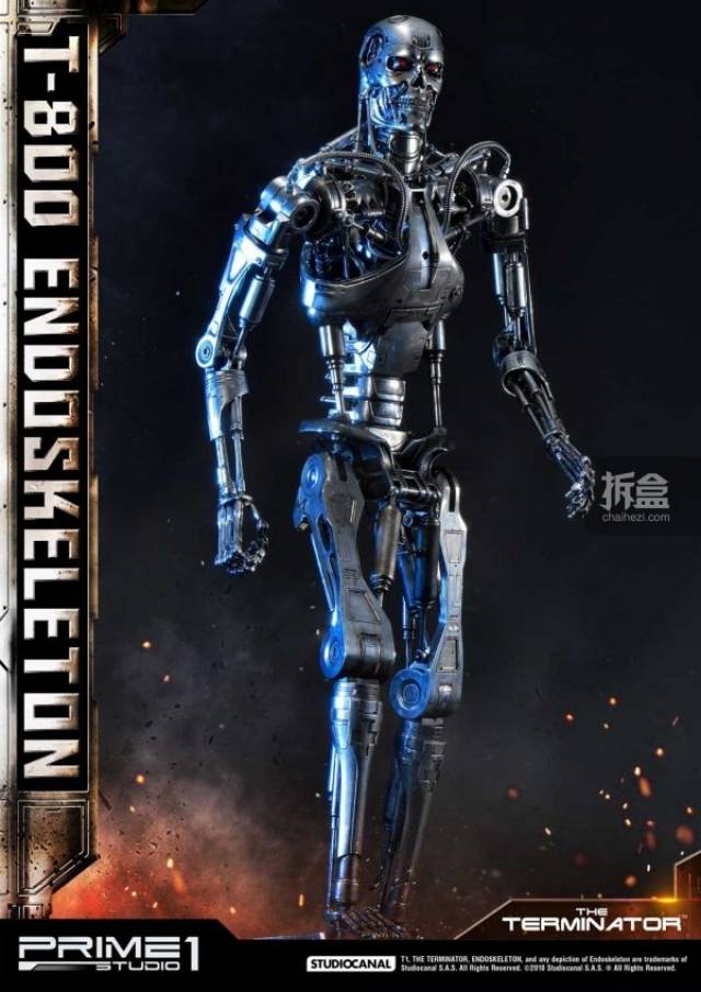 prime 1 studio《终结者》terminator t-800骨架 1:2雕像