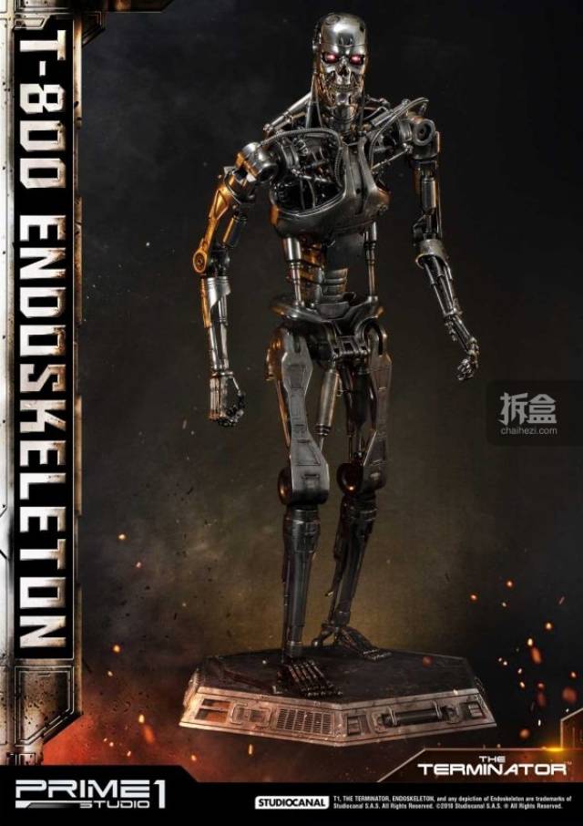 prime 1 studio《终结者》terminator t-800骨架 1:2雕像