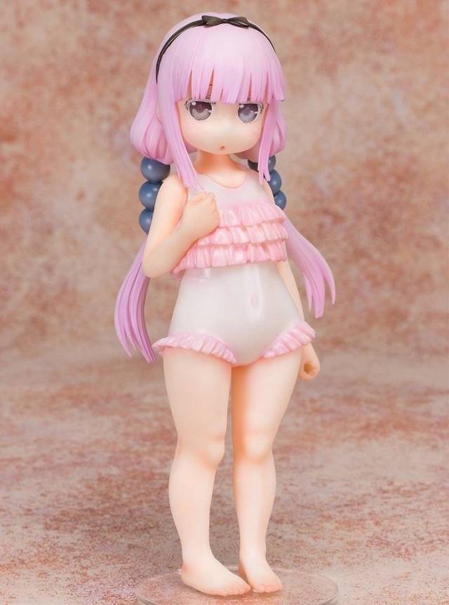 《小林家的妹抖龙》康娜新泳装手办 粉色系萌翻天