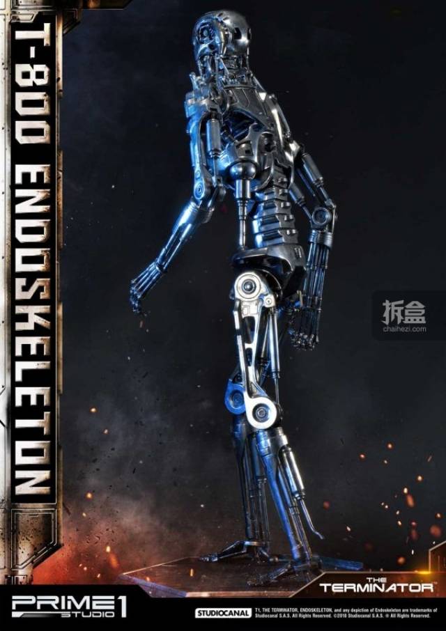 prime 1 studio《终结者》terminator t-800骨架 1:2雕像