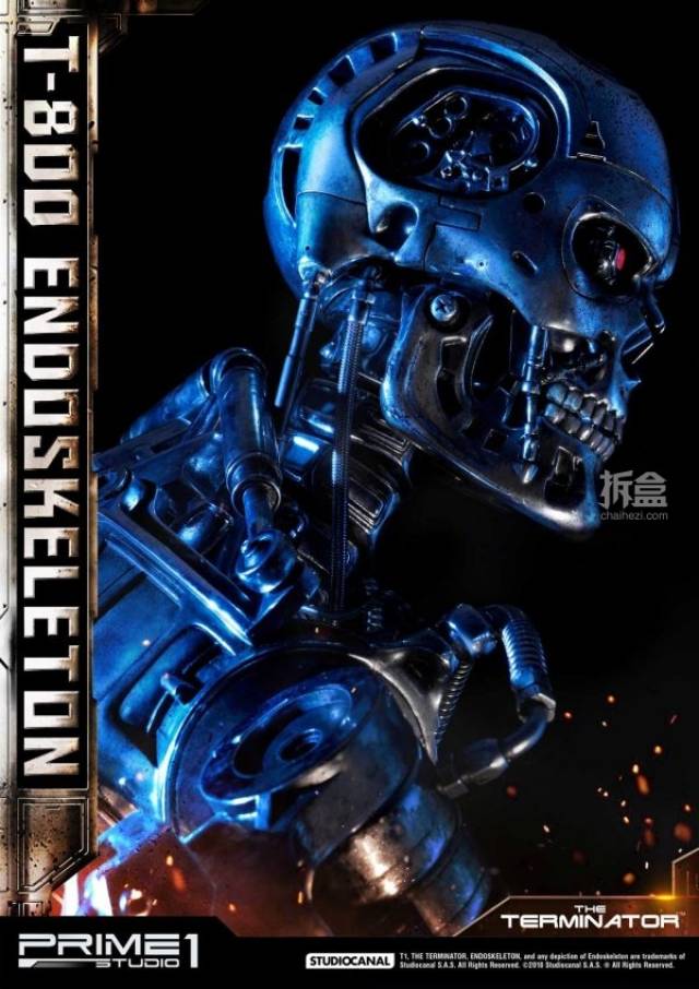 prime 1 studio《终结者》terminator t-800骨架 1:2雕像