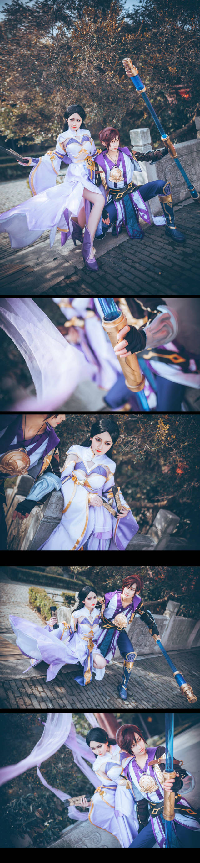 王者荣耀cosplay 紫霞仙子至尊宝张嘴狗粮来了