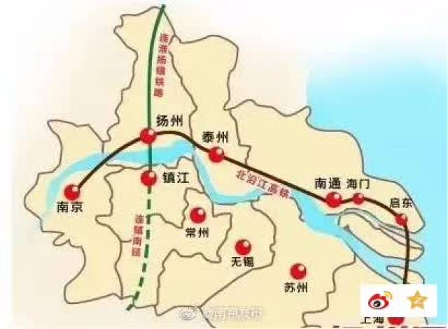 2,北沿江高铁(合肥-南京-扬州-泰州-南通-上海)图片