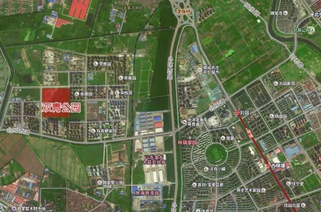位于 双青新家园中心区域的双青公园,是天津最大保障房片区的在建