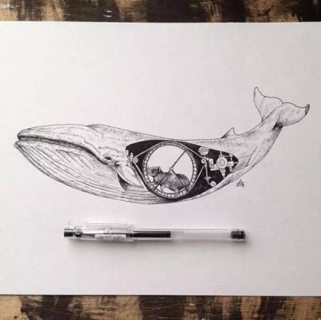 小巧别致的针管笔插画,每一幅都有自己的故事!
