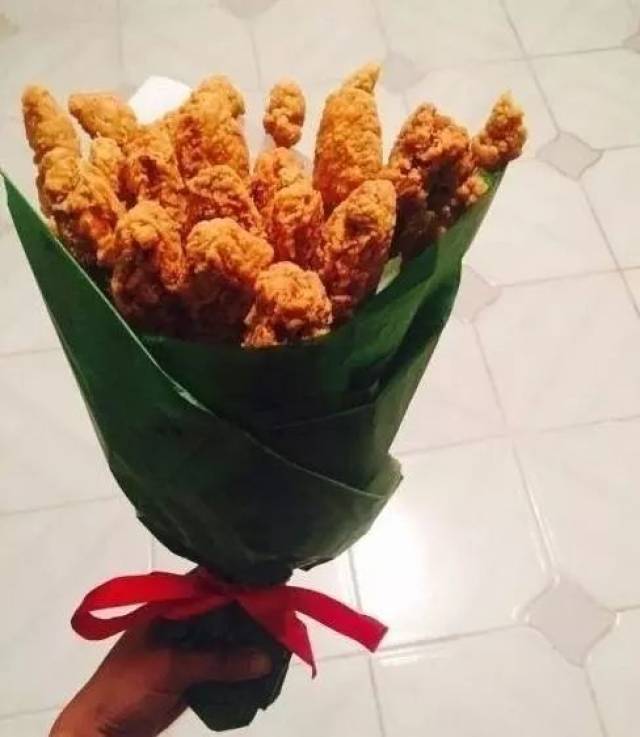 烤串花束 肥牛花束可能只适合在火锅店里拿出来,不然祷话