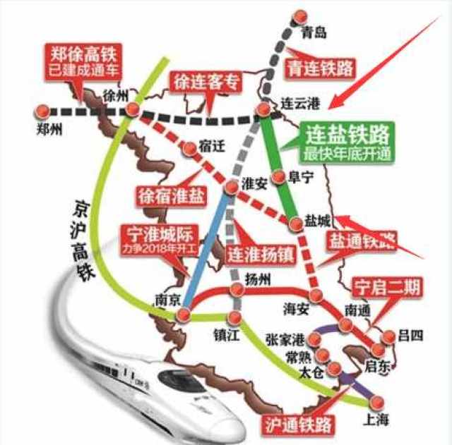 江苏省这条铁路线将联调联试,2018年年底开通,经过你家乡吗