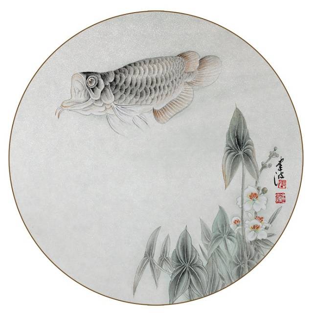 张建波-工笔工笔画—鱼儿