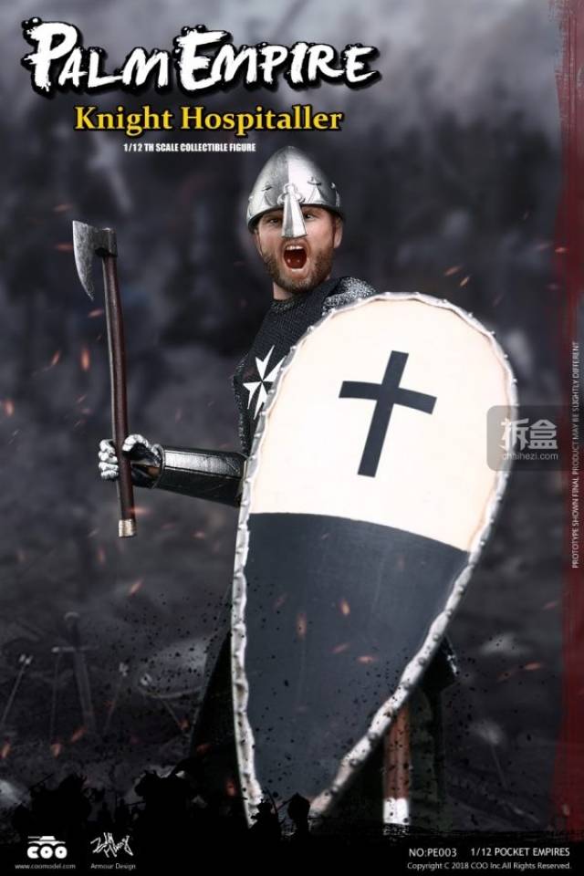 coomodel 掌上帝国系列 1:12可动人偶 条顿骑士,圣殿骑士,医院骑士