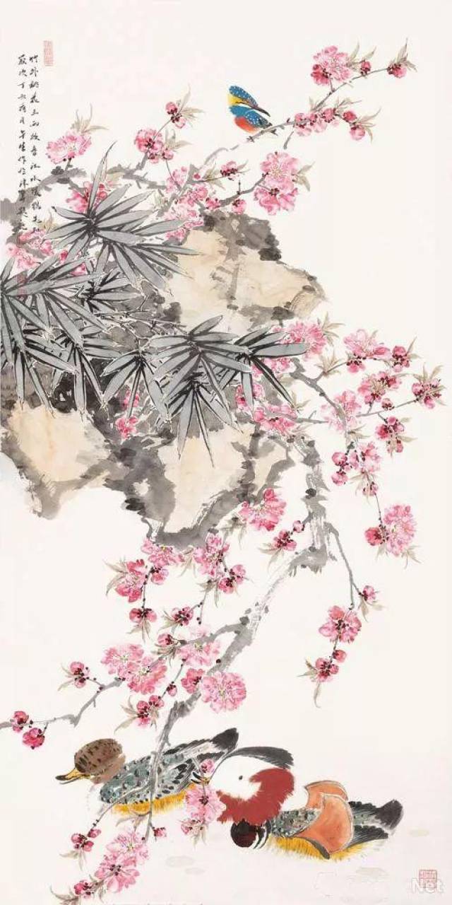 花鸟四条屏 周午生