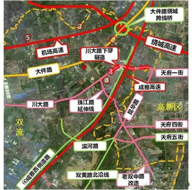 公 路 方 面:航空港片区主要有大件路,绕城高速,机场高速,学府路,珠江