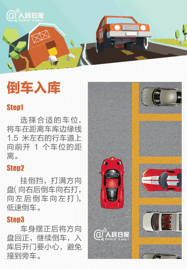 科目二,三 通关宝典 科目二  倒车入库11.
