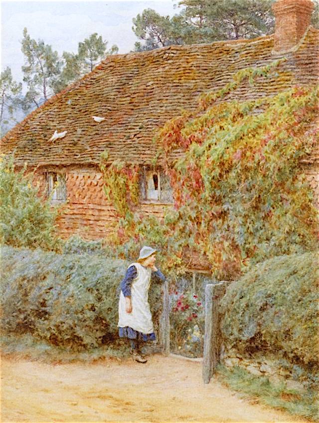 英国水彩女画家 helen allingham 水彩美术作品欣赏(上)