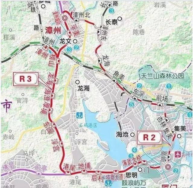 开工建设厦漳城际轨道r3线漳州段,力争"十三五"末建成;积极推进厦漳泉