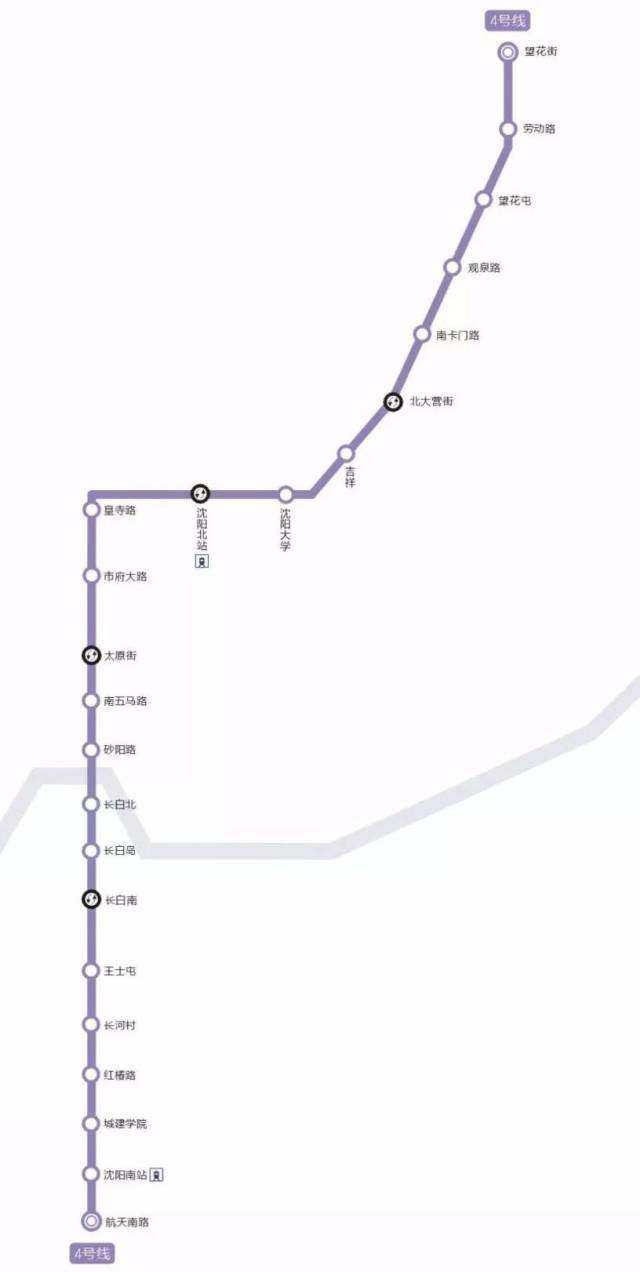 沈阳地铁4号线线路图 3 地铁8号线站点大曝光 此外,地铁8号线也传来