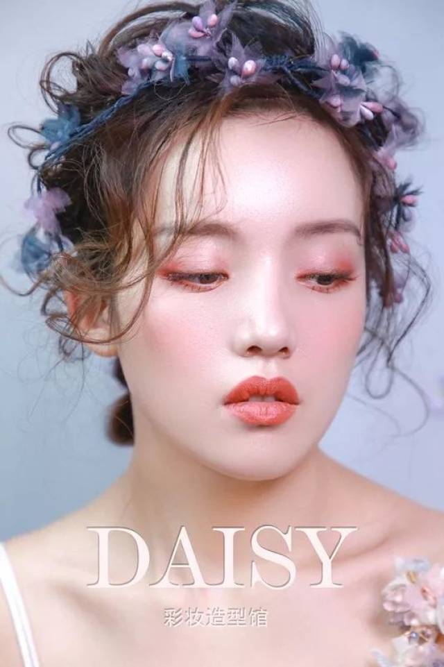 收藏|唯美的白纱造型妆容与发型-daisy彩妆造型馆作品