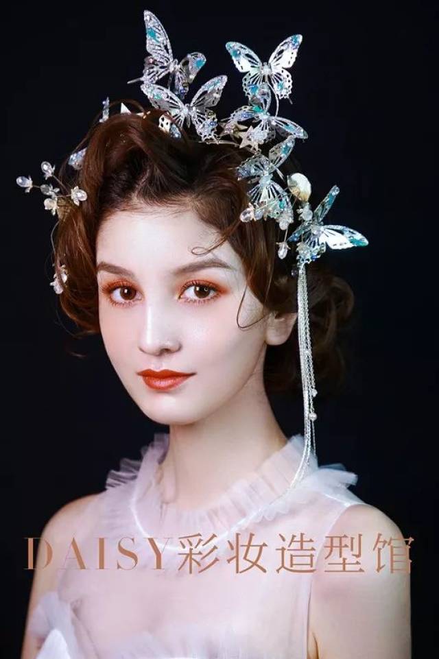 收藏|唯美的白纱造型妆容与发型-daisy彩妆造型馆作品