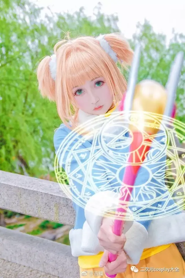 冬日暖阳插画木之本樱,魔卡少女樱治愈小可爱cos