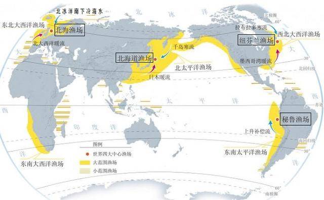 一方面在寒暖流交汇的海域,往往渔业资源丰富,包括北海道渔场,纽芬兰