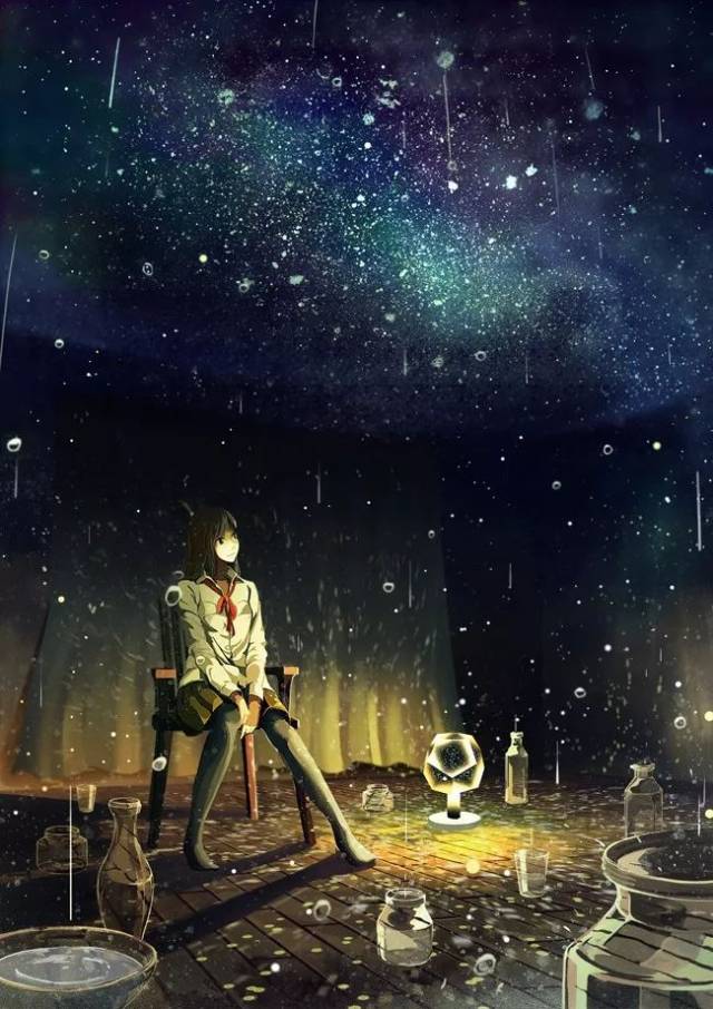 动漫人物壁纸 · 雨天