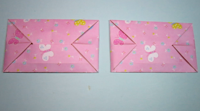一张正方形纸折美丽的信封,简单的信封儿童手工折纸教程