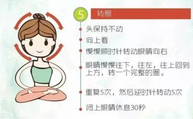 【健康科普】5步眼睛瑜伽操,缓解眼睛疲劳