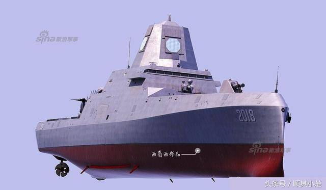 中国未来科幻驱逐舰cg图