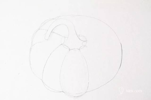 初学者水彩教程:如何画一个南瓜?