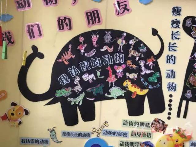 最全的动物主题环创来啦!主题墙,吊饰,门窗,走廊布置.
