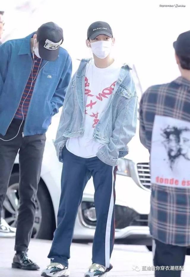 gucci棒球帽:prada#exo cr:logo#金钟大 180405 仁川迪拜 机场私服