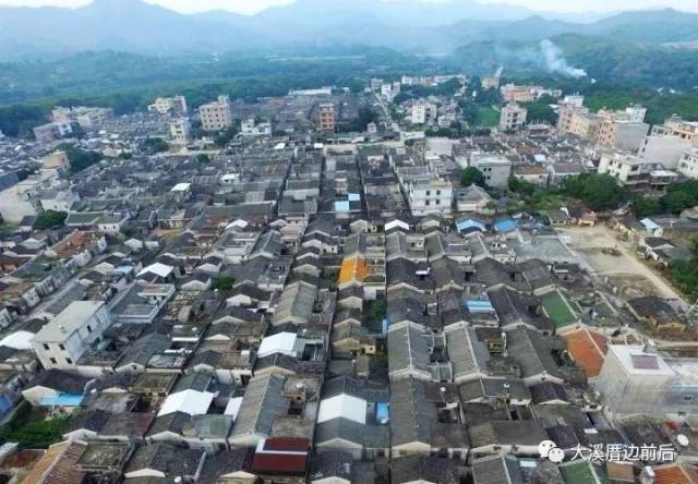 航拍省级古村落揭西大溪井美村