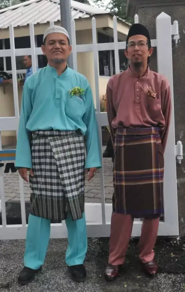 马来西亚 马来西亚男子有穿裙子的习惯.