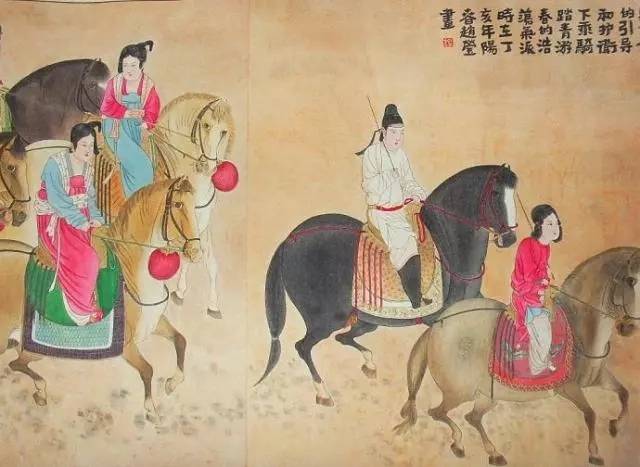 虢国夫人游春图(局部)