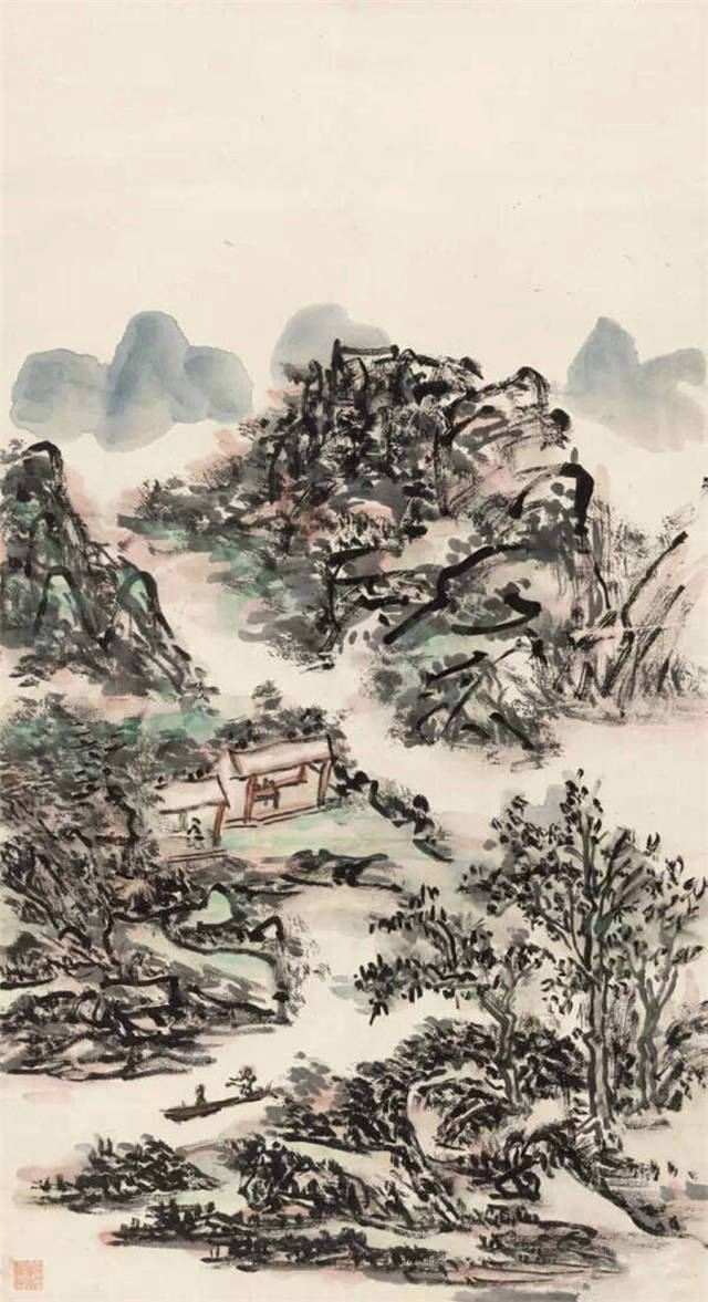 对于黄宾虹作品中所表现出的境象,早有傅雷,潘天寿二位先生情文并茂的