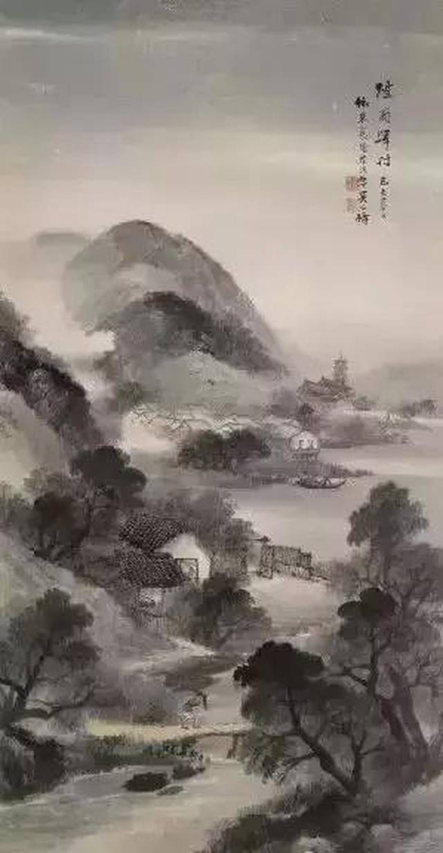 海派画家吴石仙的山水画,渲染入微!