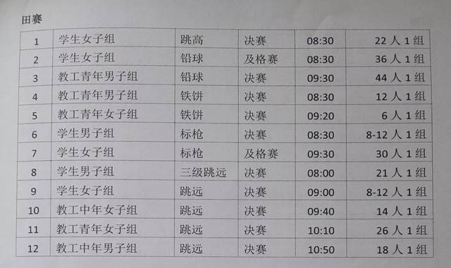 运动会预告