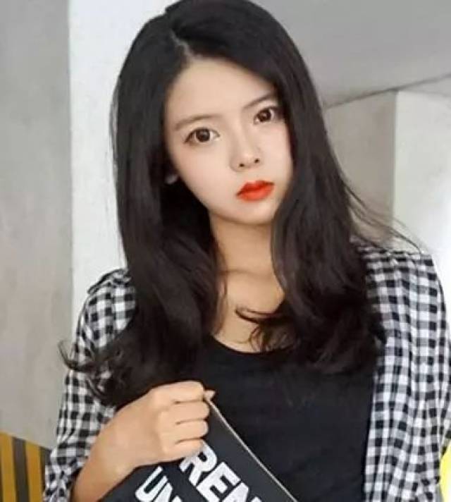 图片发型头发烫发尾发型长得的女生女生好看黑色图片
