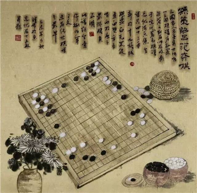 围棋女裁判独创围棋画,令人叫绝!