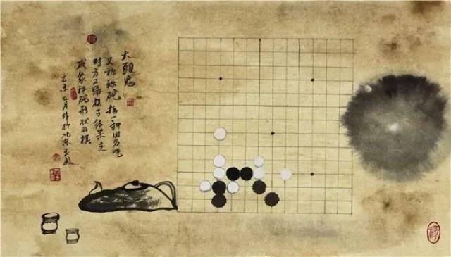 围棋女裁判独创围棋画,令人叫绝!