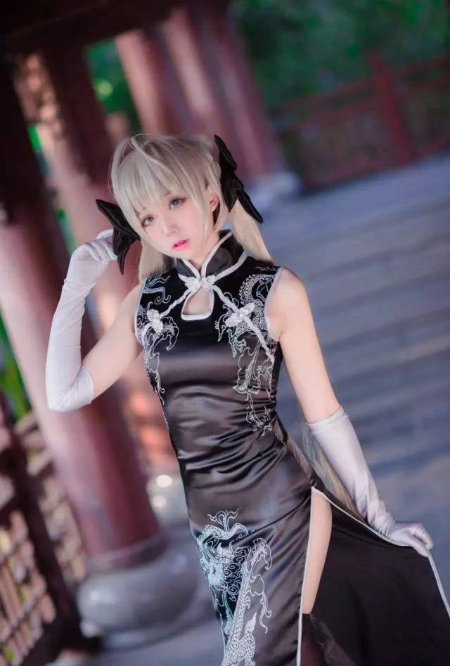 穹妹cosplay 高叉旗袍福利 给你不一样的穹妹