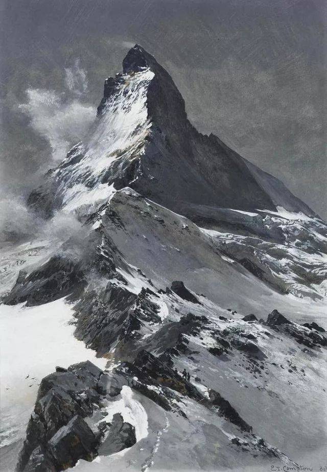edward theodore compton作品《攀登》 edward theodore compton 油画