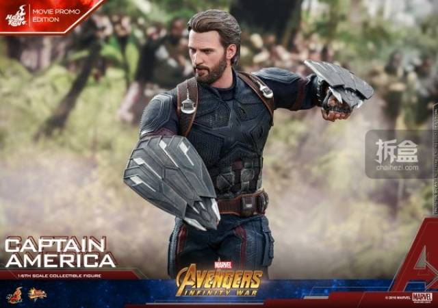 hottoys 漫威电影《复仇者联盟3: 无限战争》美国队长