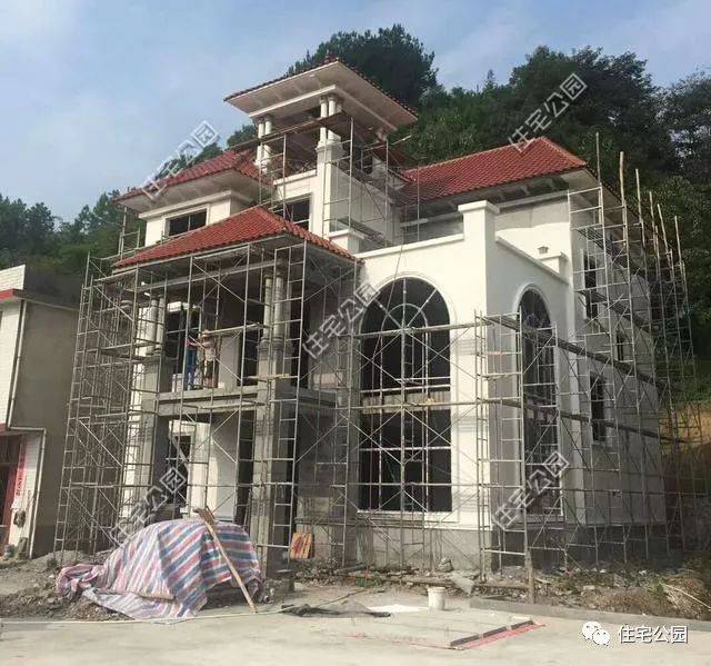 湖南农村180万自建轻奢别墅, 专业队伍成就独一无二之美!