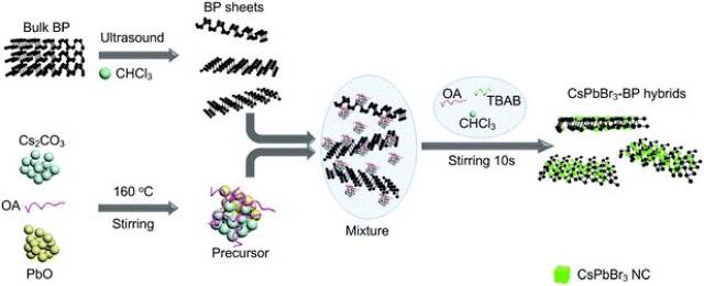 钙钛矿/黑磷低维复合纳米材料制备获成功