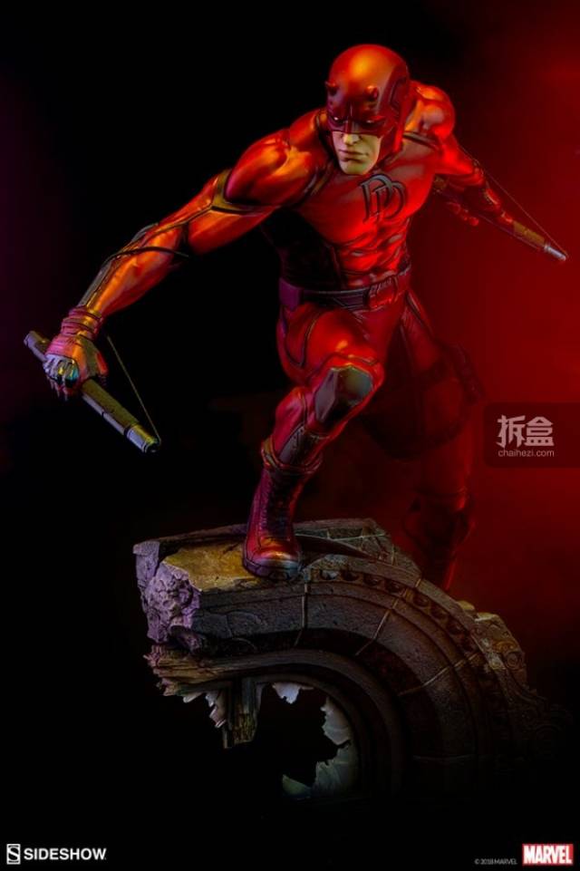 sideshow 漫威电影《夜魔侠daredevil》夜魔侠21寸pf雕像