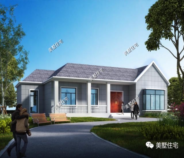 两款10万左右农村一层别墅,设计图+效果图,超细致介绍
